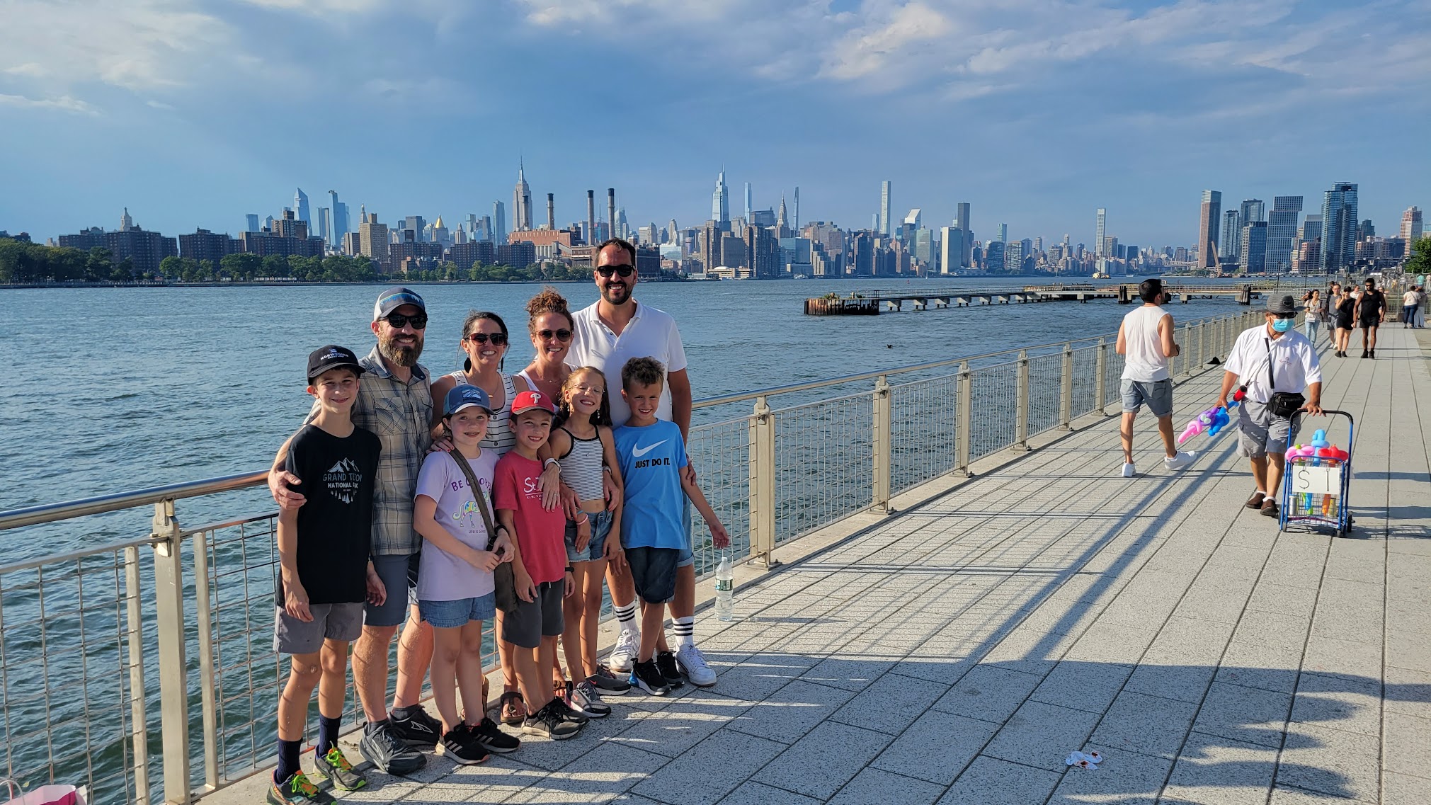 Families gathered together in New York City during the World Cup