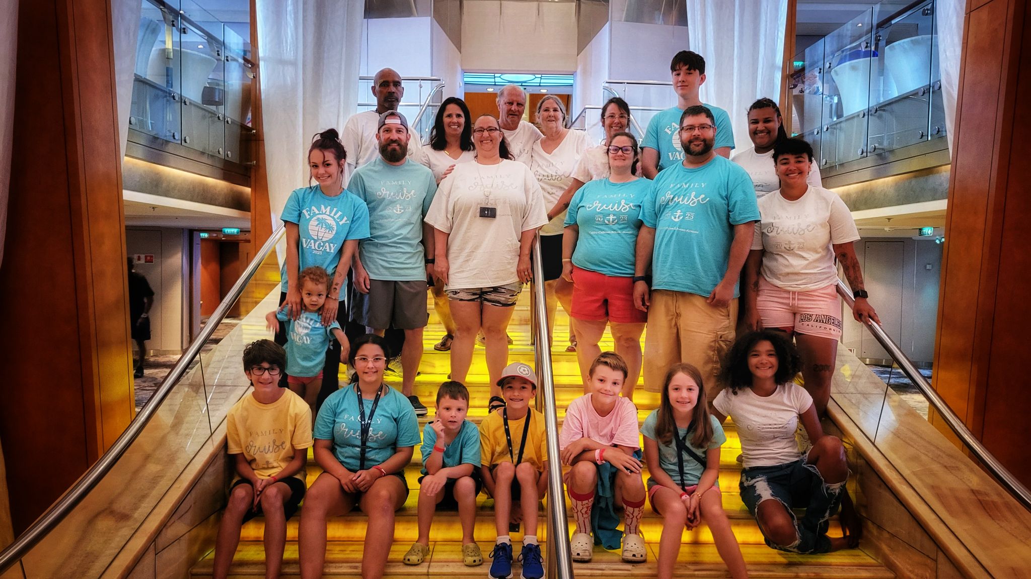 Three generations of a family together on a trip